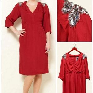 Clements Ribeiro Swan red dress